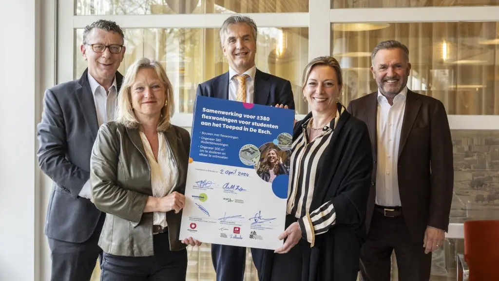 Nieuw studentencomplex in de Esch: Flexwoningen voor 380 studenten