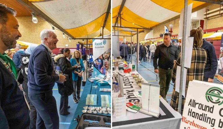 Bedrijvenmarkt trekt honderden bezoekers in Ridderkerk